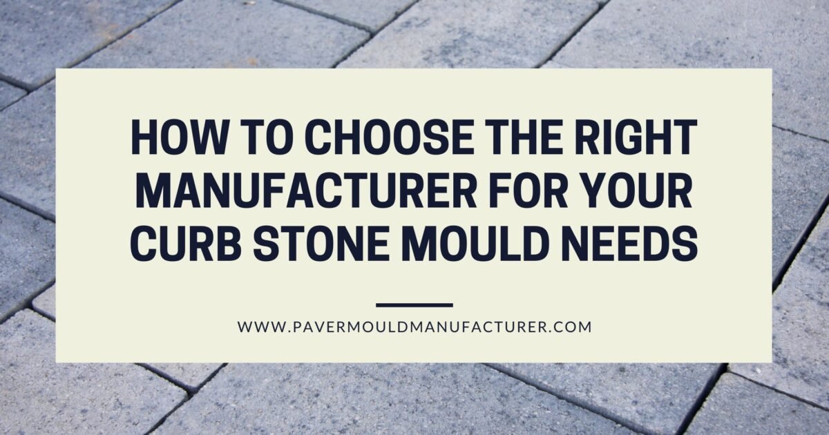 Paver Mould Manufacturer