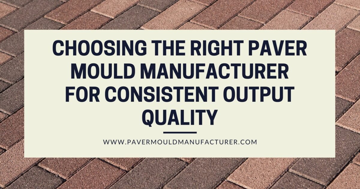 Paver Mould Manufacturer