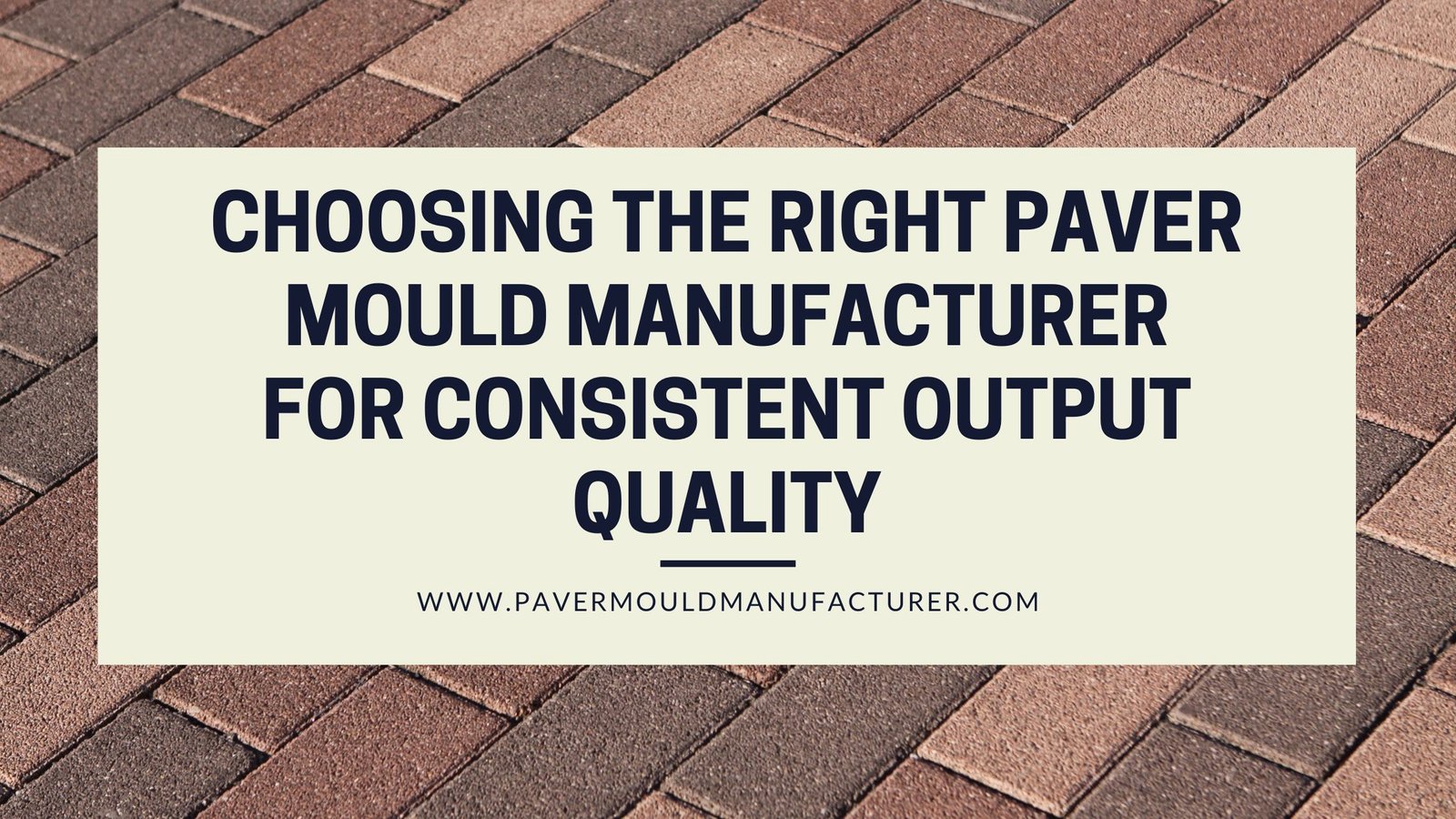 Paver Mould Manufacturer