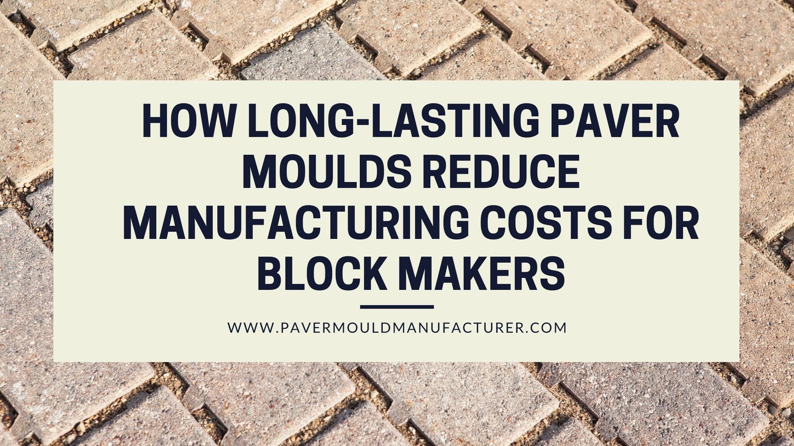 Paver Mould Manufacturer