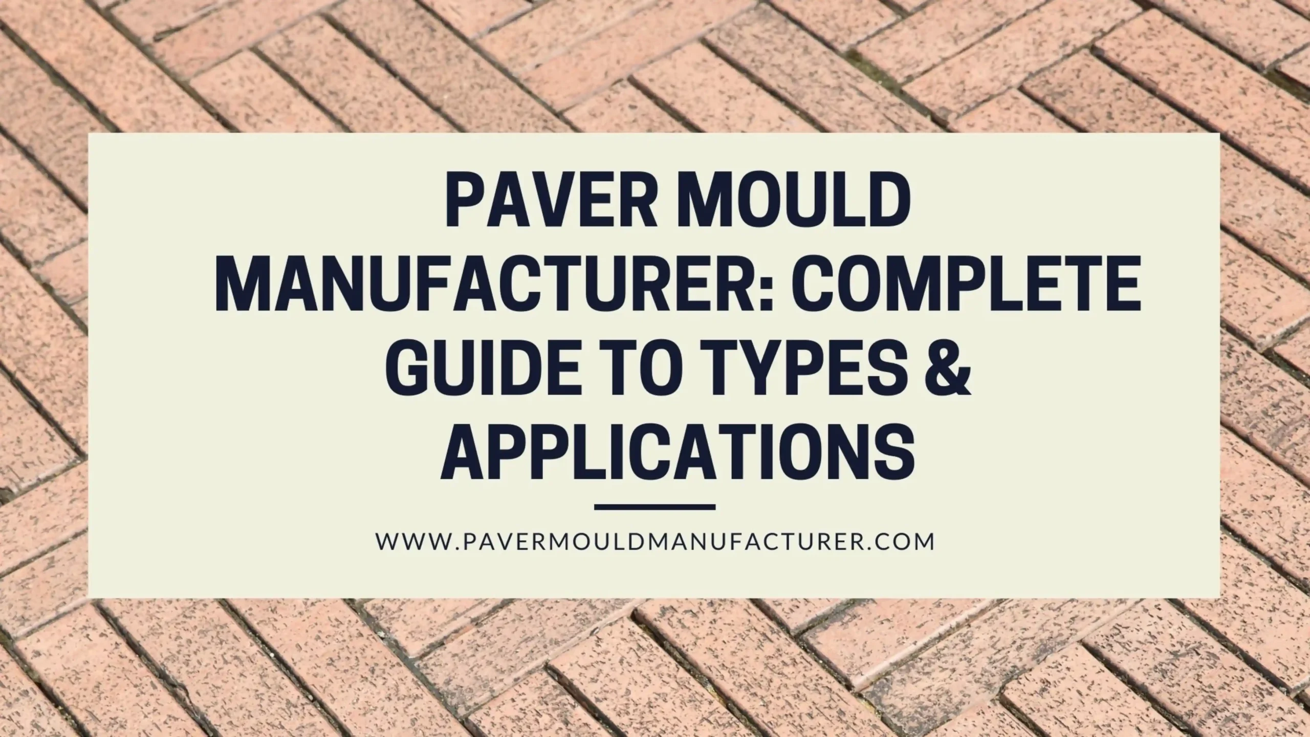 Paver Mould Manufacturer