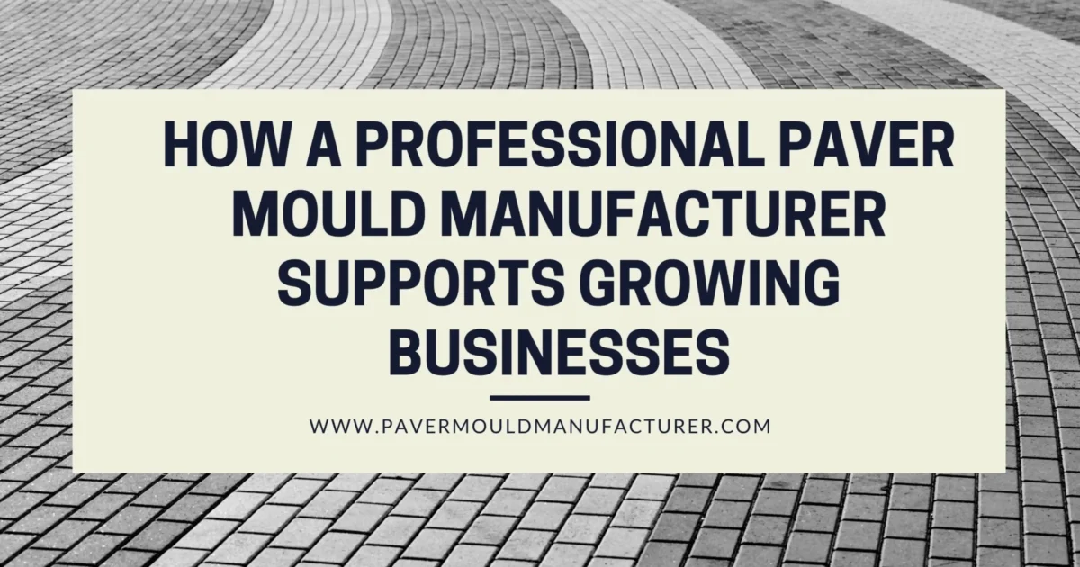 Paver Mould Manufacturer