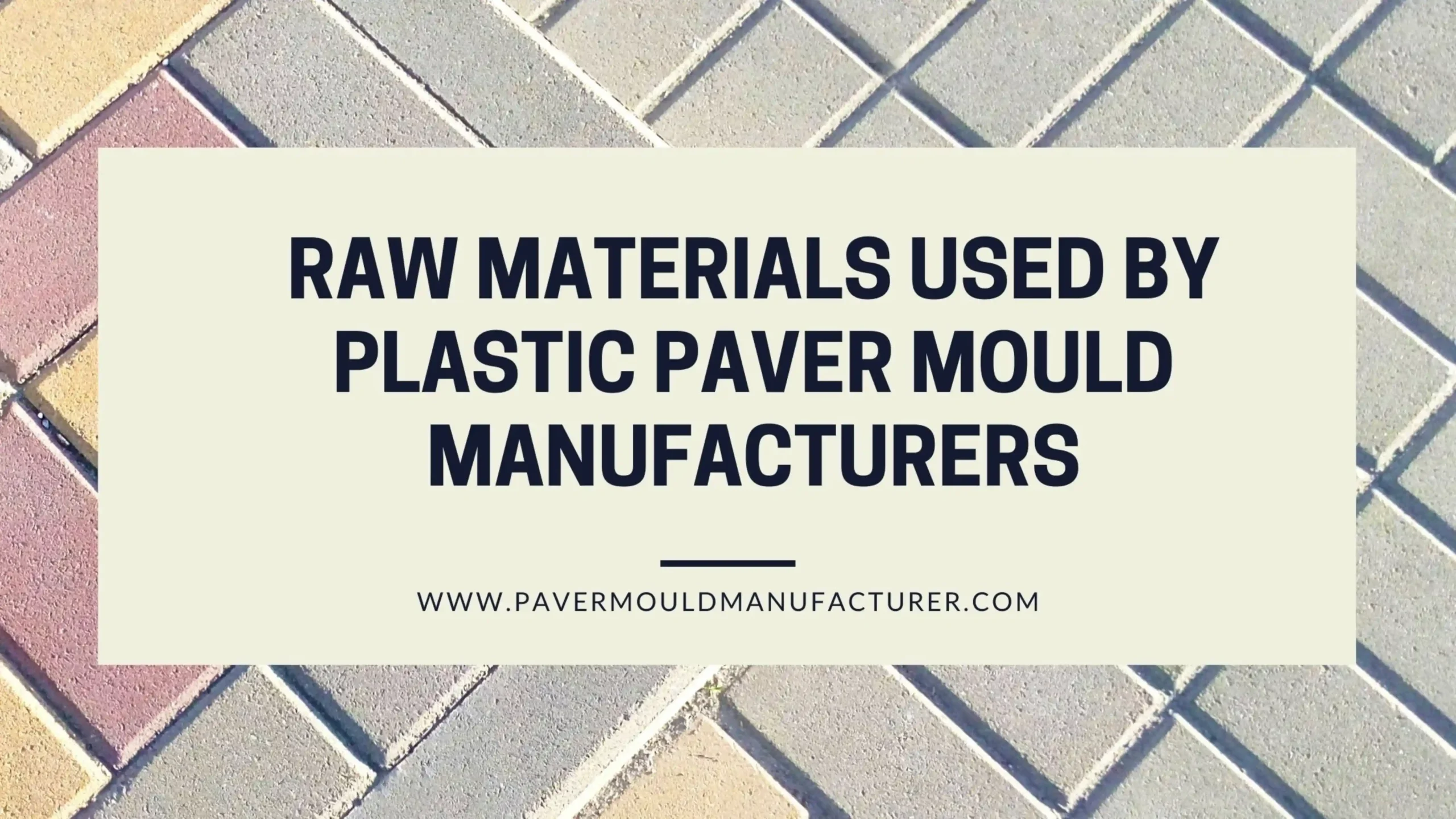 Plastic Paver Mould Manufacturer