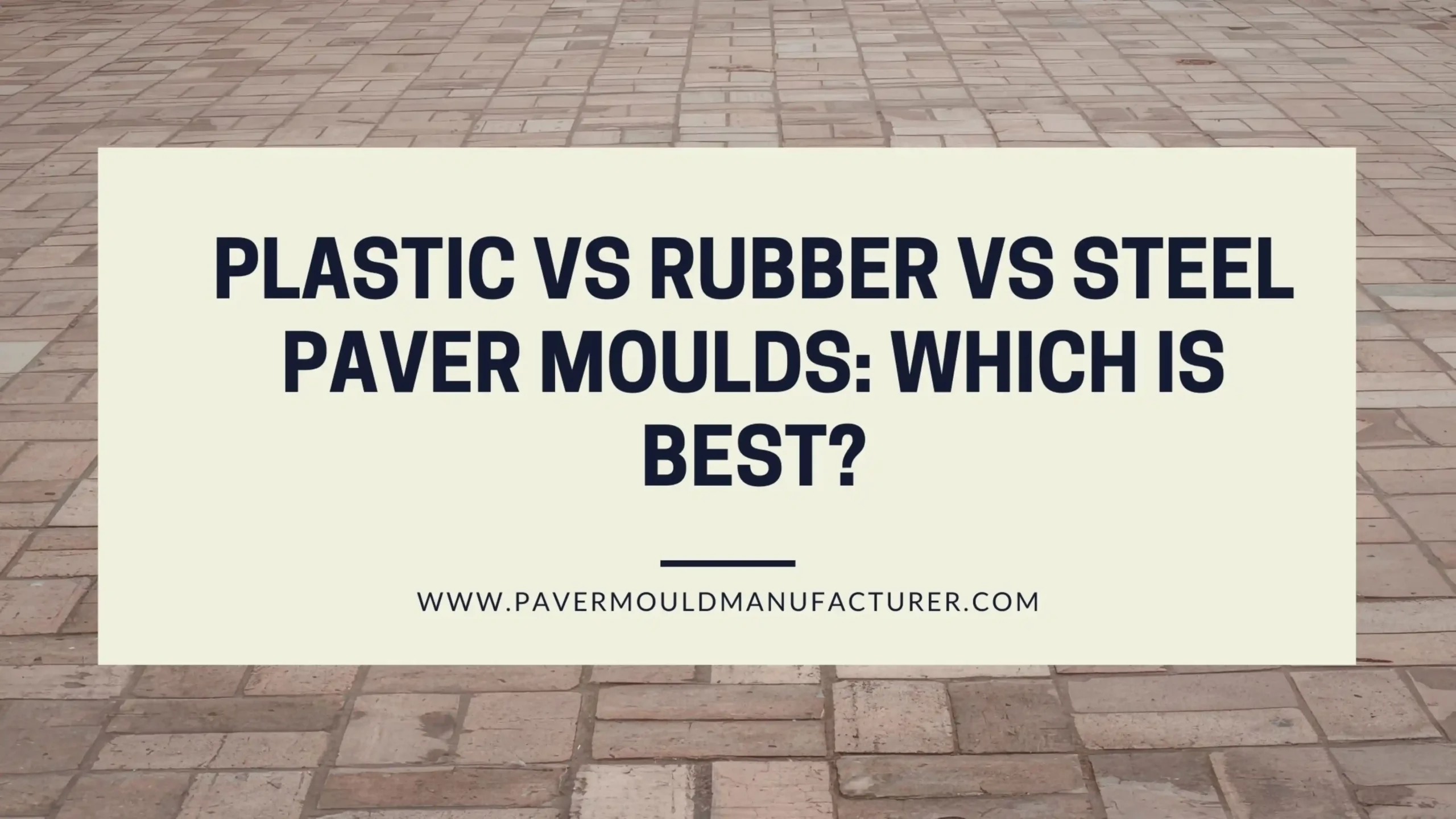 Paver Mould Manufacturer